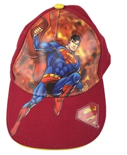 Superman Movie World Warner Bros Red Cap Hat