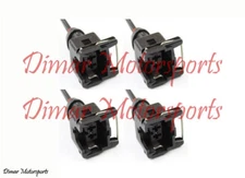 4-EV1 Fuel Injector Connectors Plugs Clips Pigtails Quick Disconnect