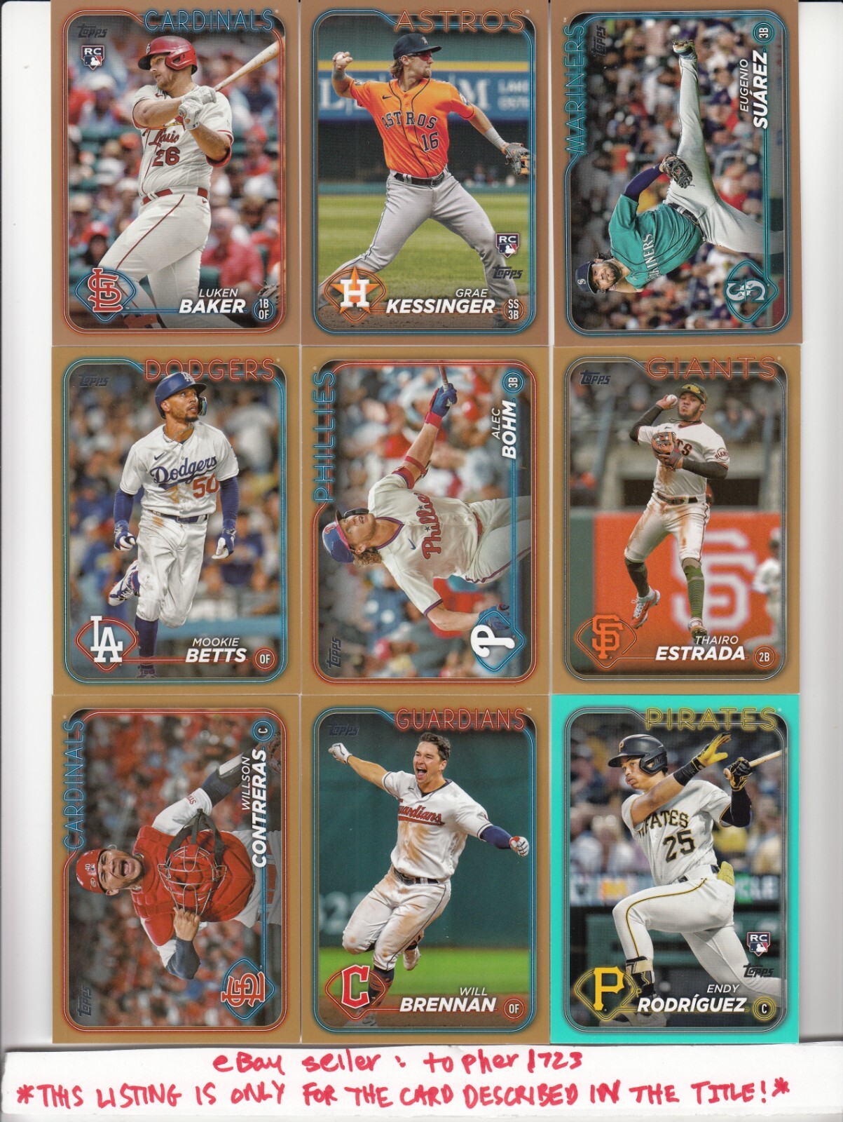 2024 Topps S1 Parallel Aqua Border ENDY RODRIGUEZ RC #3 Pirates