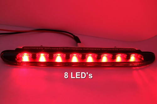 (1) Red LED/Black Lens 3rd Third Brake Light Stop Lam For 01-08 Peugeot 206cc - Afbeelding 7 van 7