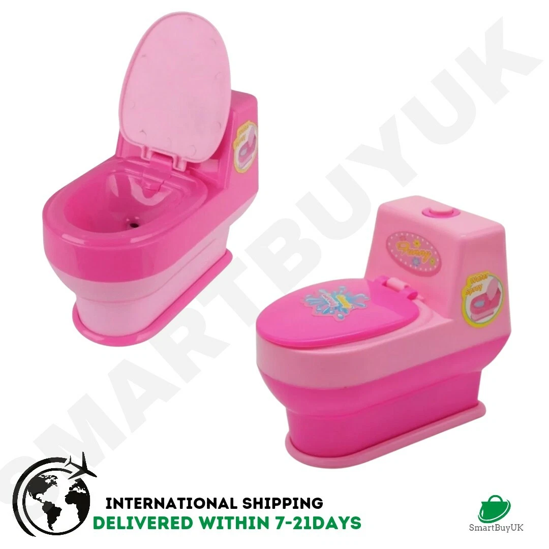 Barbie cheap doll toilet