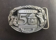 Smokey Bear 50 Anniversary belt buckle numbered 1151/2000. Made in 1993