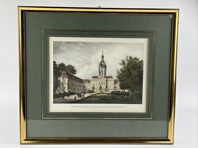 Antique Lithograph - The Royal Palace in Charlottenburg - 19th/20th century