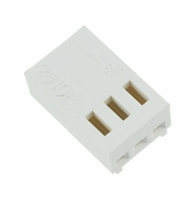 50 x 3-Way Straight PCB Crimp Housing 2.54mm (Molex KK Style)