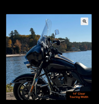 Freedom Shields 1996-2013 15'' Light Grey Standard width FLH-15LG windshield