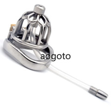 Stainless Steel Male Chastity Device Short Cage for Men Metal Locking Belt