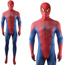 New Damaged The Amazing Spiderman Jumpsuit Cosplay 3D Bodysuit Costume Halloween