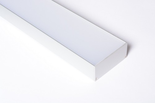 2m 7532 PROFILO RETTANGOLARE GRANDE ALLUMINIO STRISCE STRIP LED 2MT SOSPENSIONE - 第 1/1 張圖片