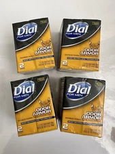 4X Dial Soap Men Odor Armor Bar Soap Antibacterial 8 Bars Total/ NEW