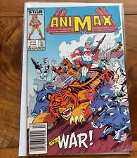 Animax #2 Marvel Star Comics Books - It's War 1987