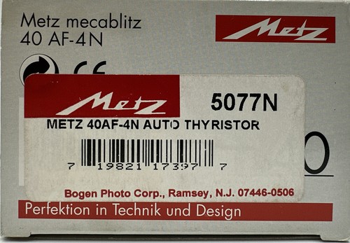 NIKON DEDICATED METZ 40AF-4N CAMERA FLASH UNIT - Picture 3 of 7