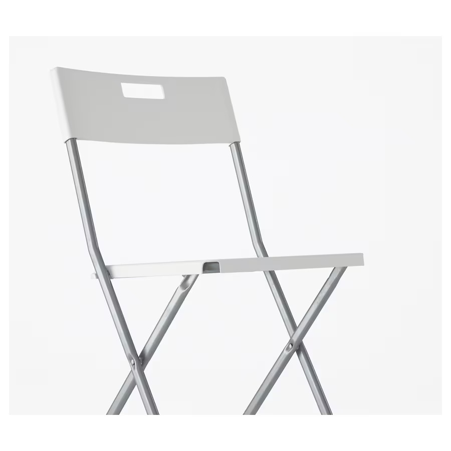 Silla plegable IKEA GUNDE 41x45x78 cm blanca