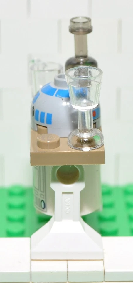 Lego Star Wars R2-D2 sw0217a con vassoio dark tan set 75020 Jabba's sail 2013 - Immagine 2 di 4