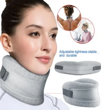 Neck Brace Support Stretcher Cervical Traction Decompression Collar Device Grey