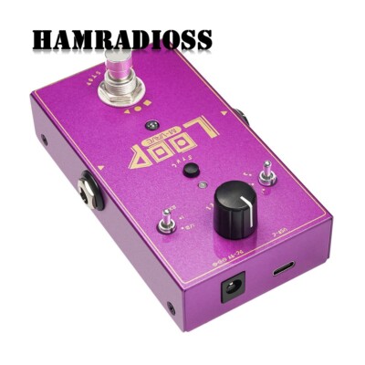 M-VAVE LOOP II Single Guitar Effects-Pedal Phrase Loop Effector Recordinng