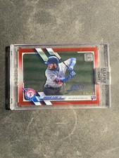 2021 Topps Clearly Authentic ANDERSON TEJEDA RC Red Auto #'d 14/50