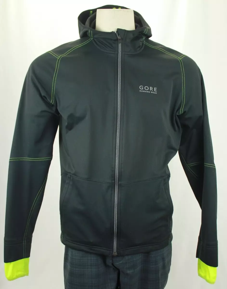 GORE RUNNING WEAR MEN'S WINDSTOPPER JACKET SIZE L VGC!