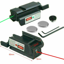 Low Profile Red/Green Dot Laser Sight for 20mm Picatinny Rails Rifle Handgun US