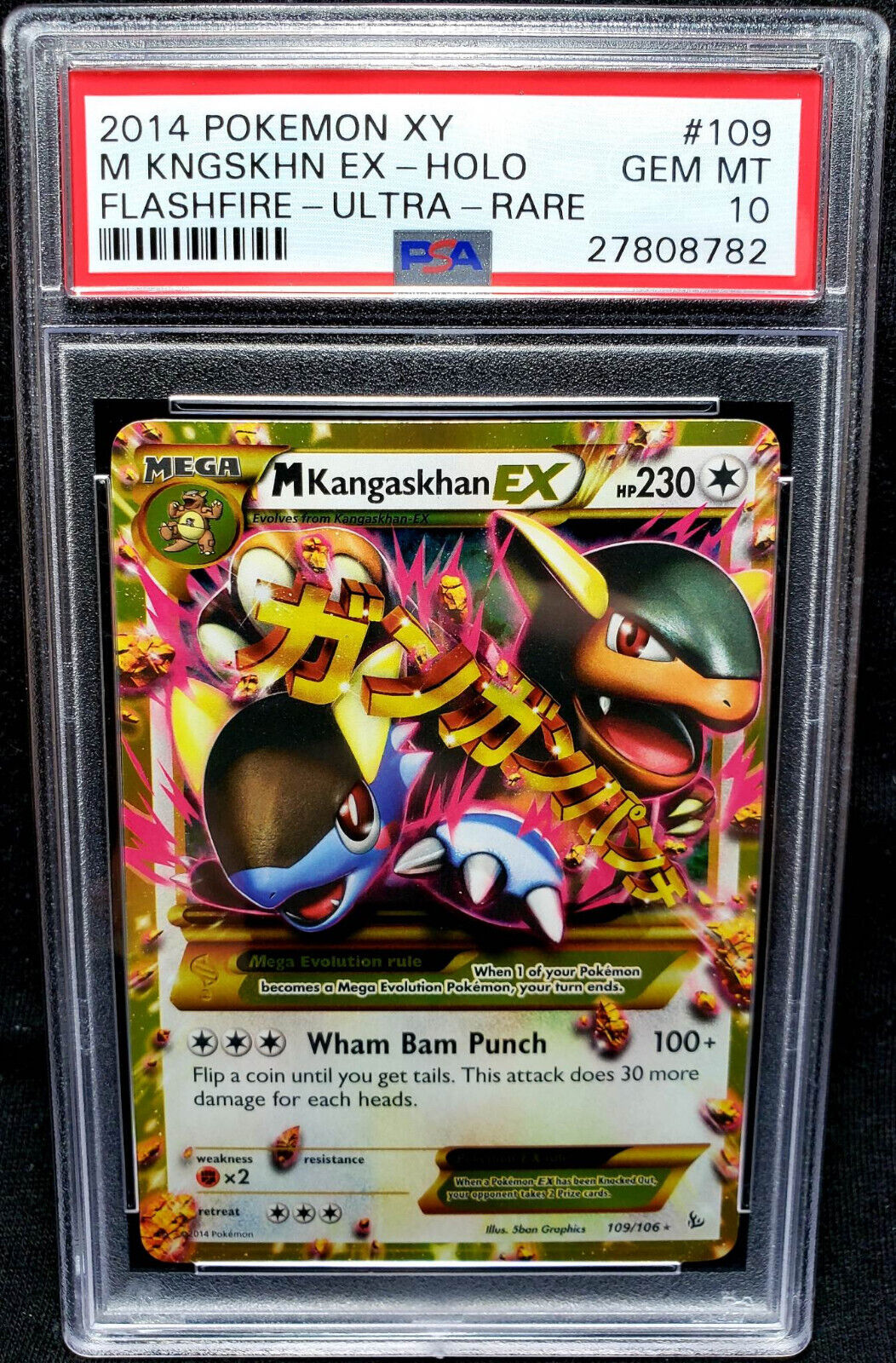 Kangaskhan EX #103 Pokemon Flashfire Has a date of 2016 instead of 2014. Is  this a fake or a weird misprint? : r/IsMyPokemonCardFake