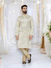 Beige Color Traditional Kurta Pajama- 122002  Ethnic Wear for Mens