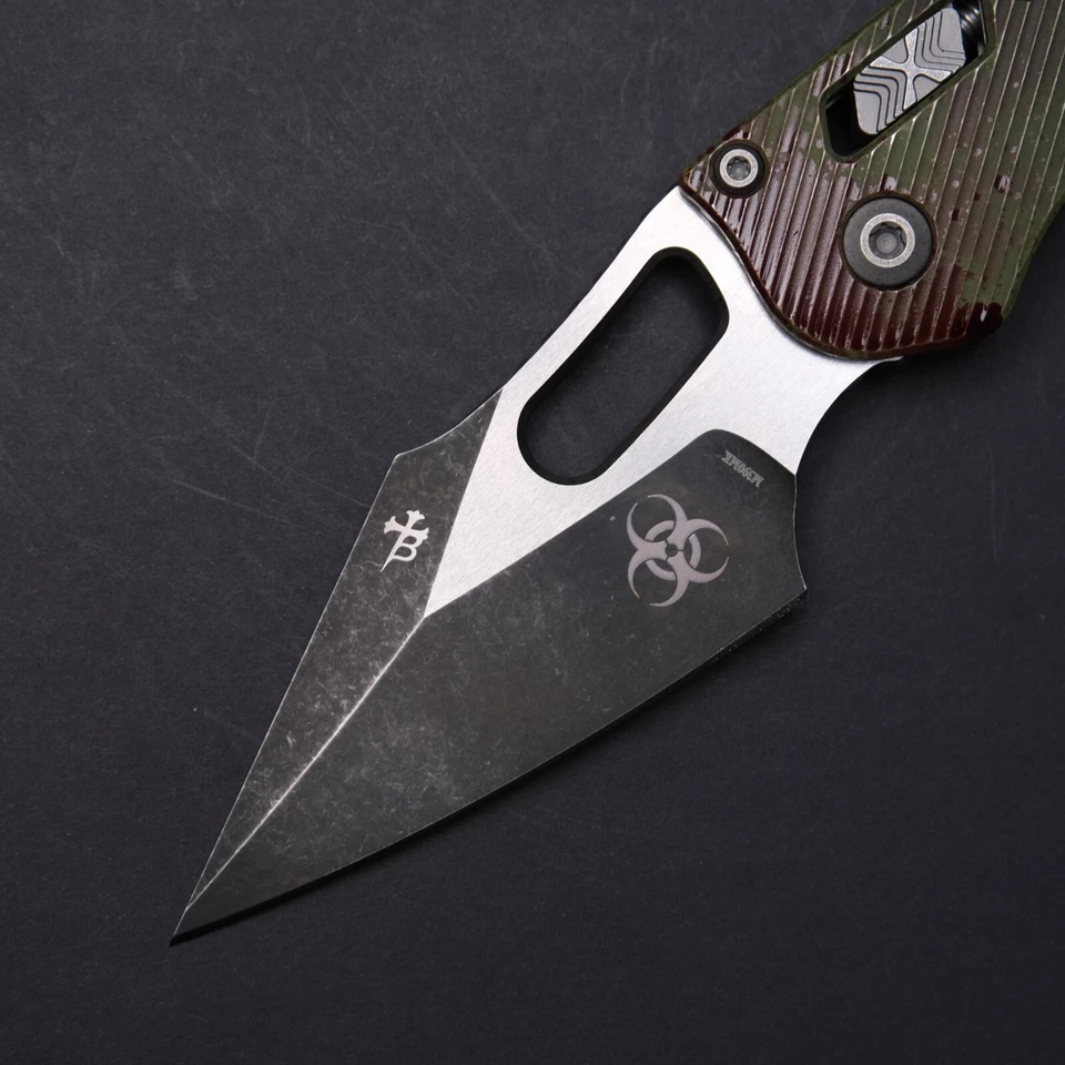 Micro-tech Stitch Manual Outbreak - Fluted Aluminum Scales / M390MK - Image 3 of 4