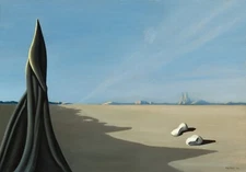 KAY SAGE Surrealism Art Poster or Rolled Canvas Print " A Finger on the Drum"