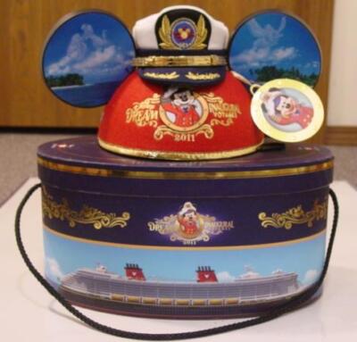 Disney Dream Inaugural Voyages 2011 Mickey Captain Ear Hat