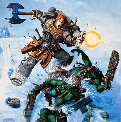 WARHAMMER 40K Space Wolves Codex Artwork / Space Wolves Cover