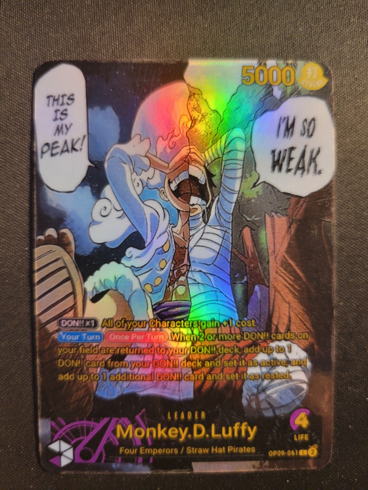 One Piece TCG Custom Leader - Monkey.D.Luffy (OP09-061)