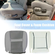 Driver Bottom Seat Cover & Foam Cushion For 2007-2010 Dodge Ram 1500 2500 3500
