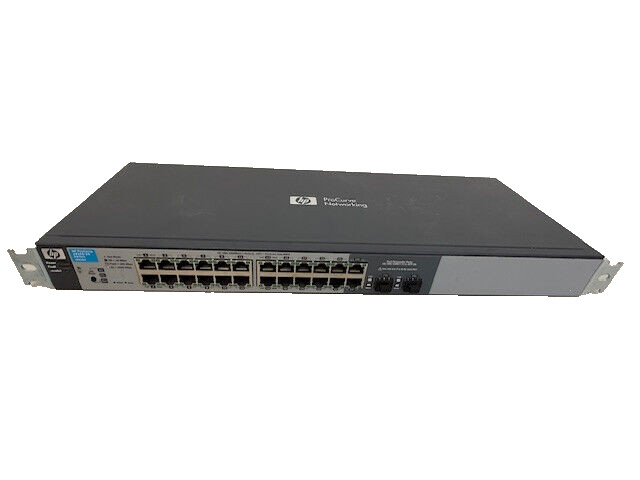 HP Procurve 1810G-24 24 Port Network Switch Managed Gigabit with RackEars J9450A