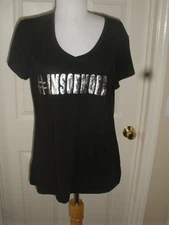 Women's Black Top Jennifer Lauren L "#IMSOBMORE" LOGO (T79)