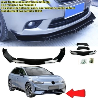 Ajouter séparateur lèvre pare-chocs avant universel pour VW ID.7 ED2 ED5 2023-24 - Photo 1/4