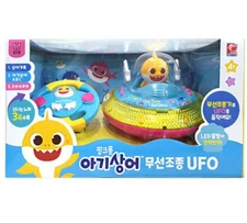 Pinkfong Baby Shark Wireless Control UFO-LED Light ,3 Korean Songs