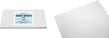 White Flex Plasticard Polystyrene Craft Sheets - 6"x12" - .060" thick - 10 Pack