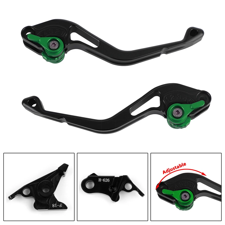 NEW Short Clutch Brake Lever fit for Honda CBR900RR VTX1300 CB400SF VFR400 GRN Foto 3 de 4