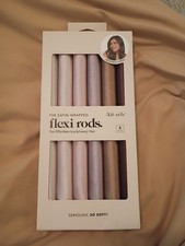 Kitsch Flexi Rods Heatless Hair Curler Satin Covered, Rosewood, 6Pcs