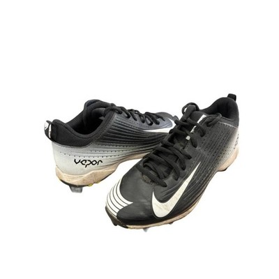 NIKE Vapor Keystone 2 Baseball Cleats Black & White SZ 6 YOUTH