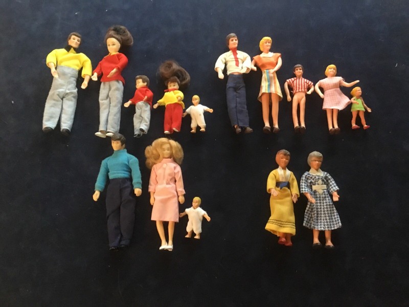 Vintage Doll House Dolls (15) - Town Square, Baroco, Horseman, Shackman