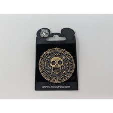 Disney Pirates of the Caribbean Pin 2006 Aztec Gold Coin Doubloon Skull