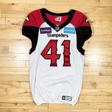 Mike Rose Calgary Stampeders 2022 Game Worn Autographed CFL Adidas Jersey