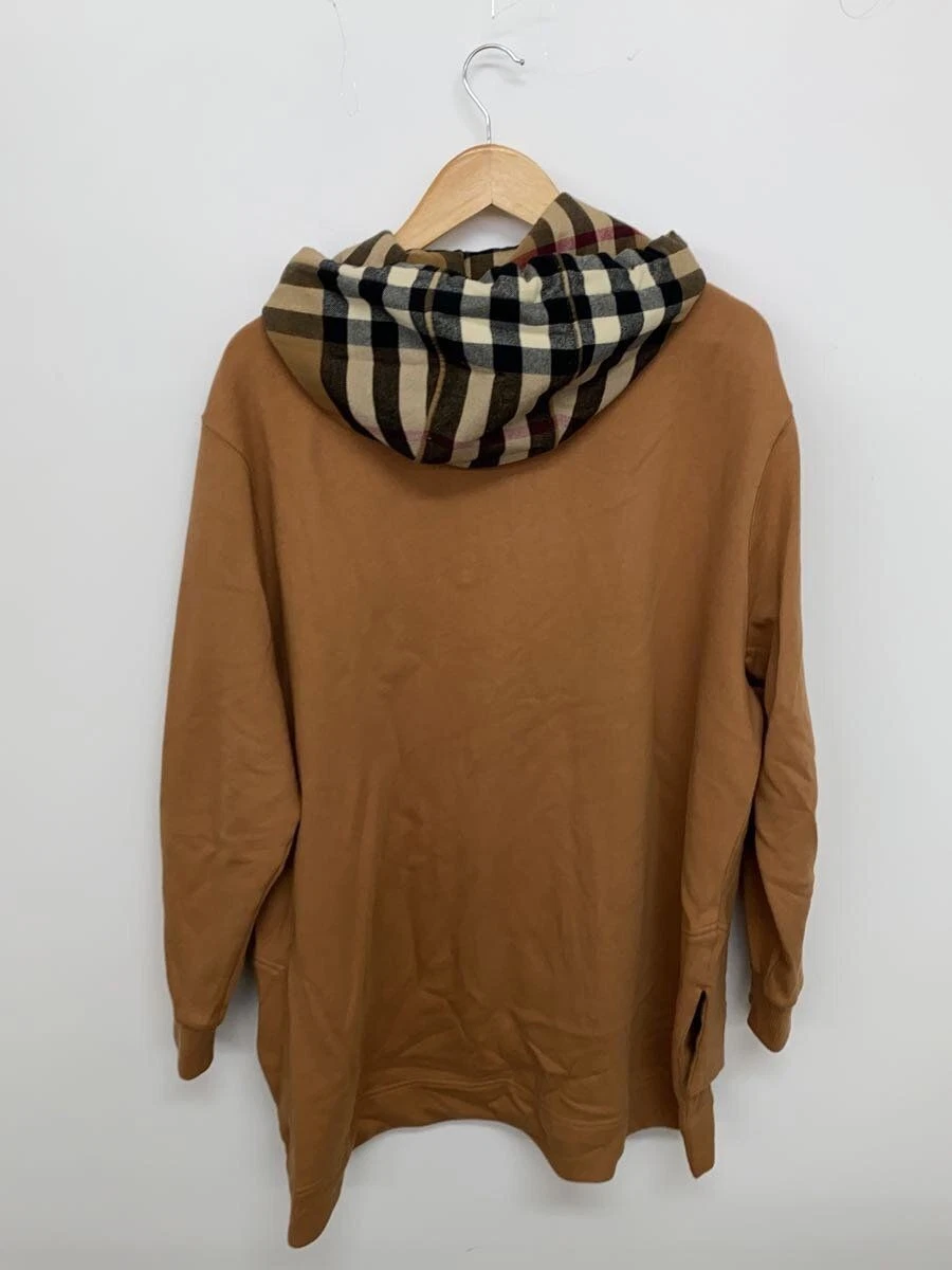 Felpa con cappuccio e zip BURBERRY LONDON S cotone marrone 8043180 usata