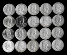 Franklin Half Dollar Roll (20 Coins)  90% Silver (1949-63) Lot D12
