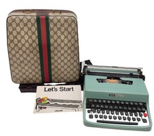 Vintage Gucci Typewriter Case Olivetti Lettera 32 Rare Collaboration NS041353