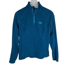 The North Face Women's 1/4-Zip Fleece Polartec Pullover Top Teal Size M