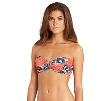 Bikini Oberteil Billabong Bardotka Badeanzug Damen Blumen M