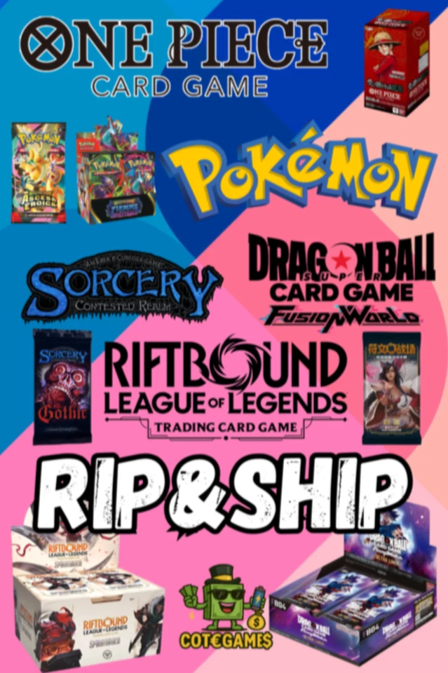 [Live] Sbustiamo e Prepariamo i vostri ordini [Rip&Ship] Tutti i TCG