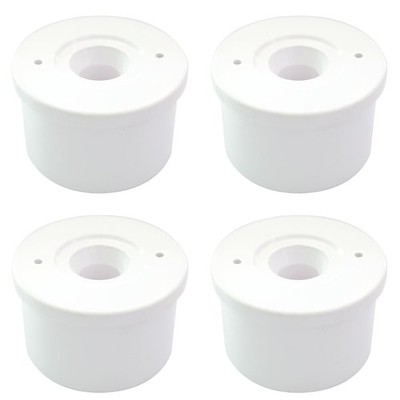 ANPTGHT 1-1/4  Caster Fitting Insert, Furniture Grade Fittings for White 