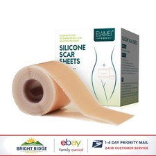 Medical-Grade Silicone Scar Sheets, 1.6 Inch Wide Roll for Easy Application