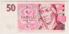 1997 Czech Republic 50 Korun 369520 Paper Money Banknotes